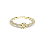 Initial Sparkle GOLD Ring