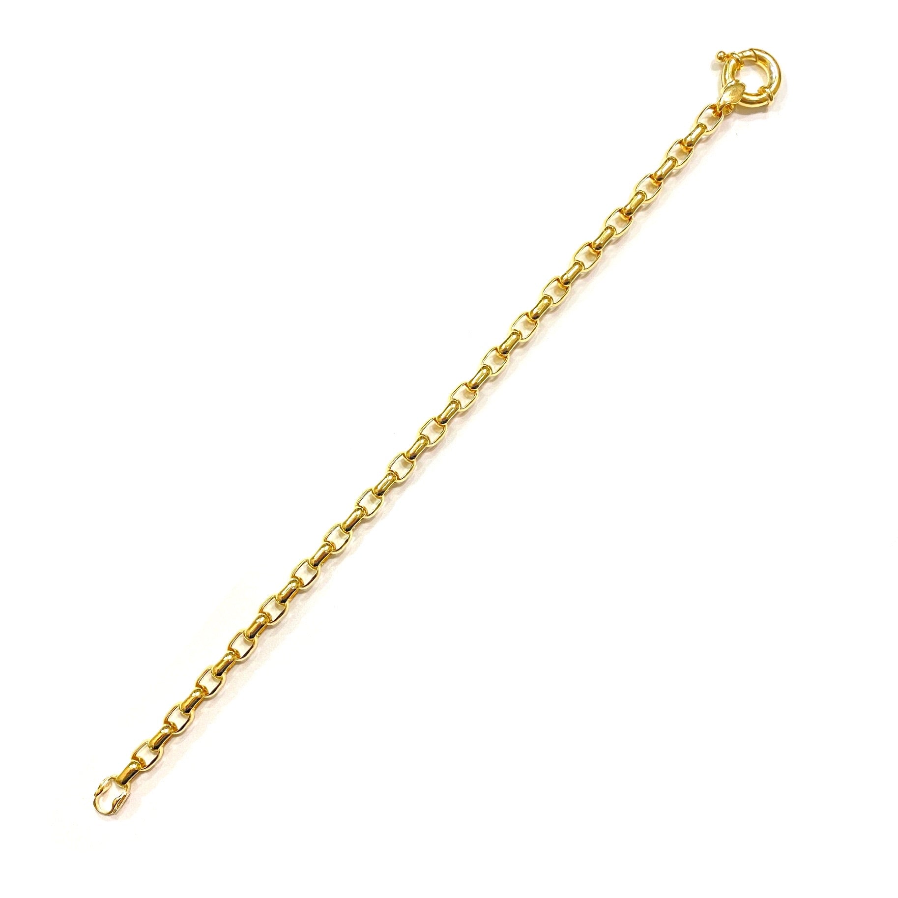 Sterling Silver Gold Chain Bracelet