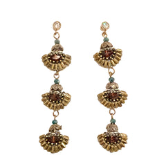 Karen Cluster Triple Station Statement Earrings