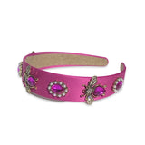 Bumble Bee Pearl Charms Thin Headband