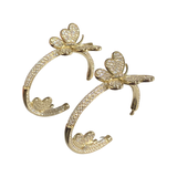 Sweet Butterfly Hoop Earrings
