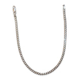 Sterling Silver Cuban Chain Thin Anklet