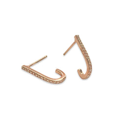 Hook Sparkle Hoop Earrings