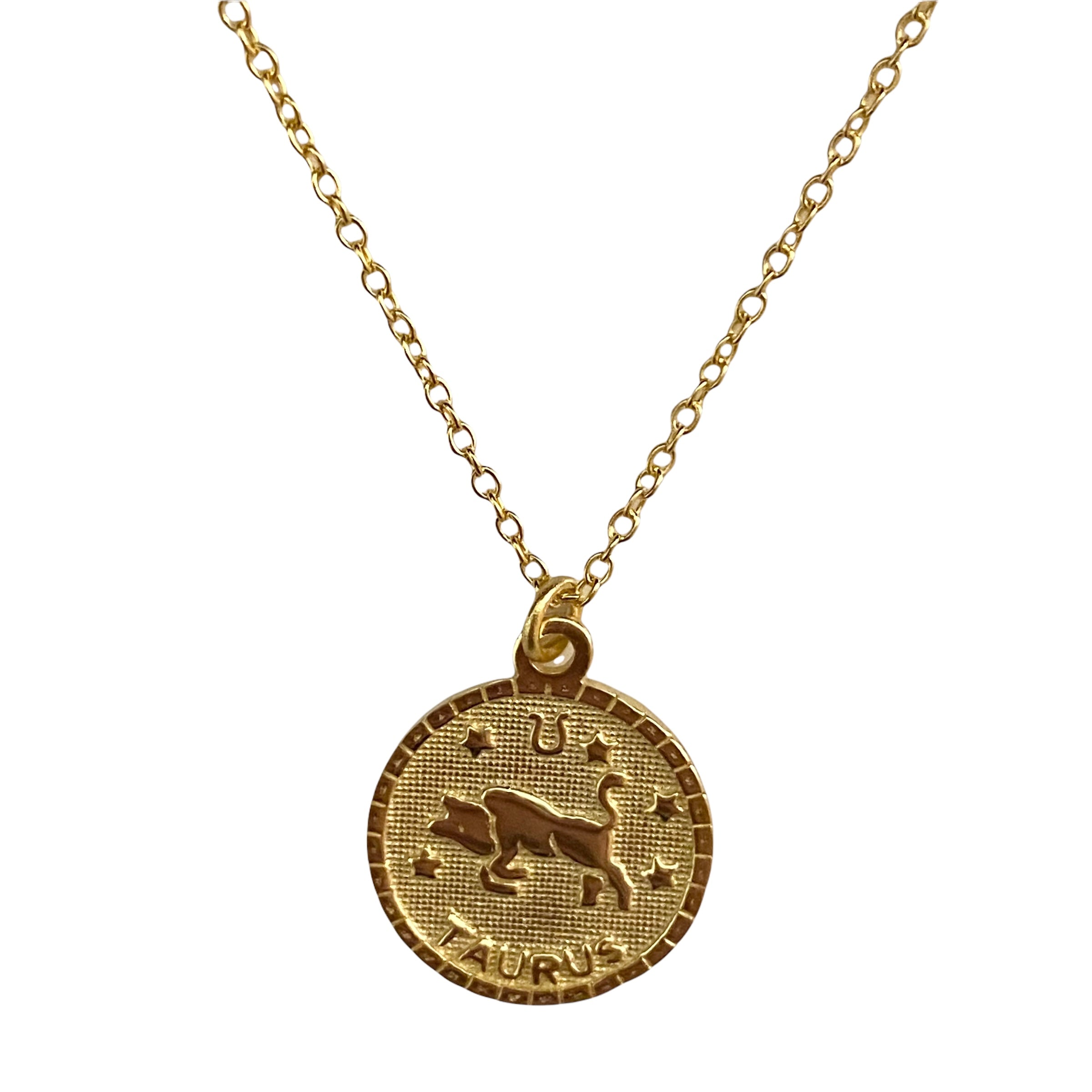 Engraved Sterling Silver Taurus Zodiac Necklace By Lily Charmed |  notonthehighstreet.com