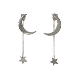 Crysta Moon Star Dangle Earrings