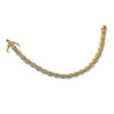 Sterling Silver Baguette Evening Tennis Bracelet