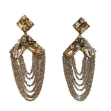 Kory Chandelier Draped Statement Earrings