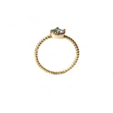 Noelia Rope Aquamarine Gemstone Ring