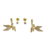 Angel Star Jacket Earrings