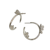 Sweet Butterfly Hoop Earrings