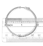 Sparkle Bezel French Clasp Large 2” Hoops