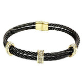 Dyana Double Cable 3 Station Bracelet